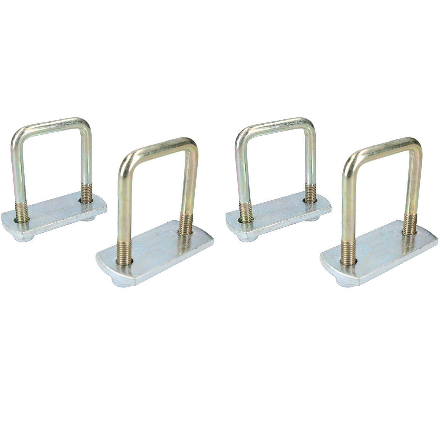 Cavallotto N-Bolt M10 50 mm x 80 mm con piastre e dadi, ad alta resistenza, confezione da 4