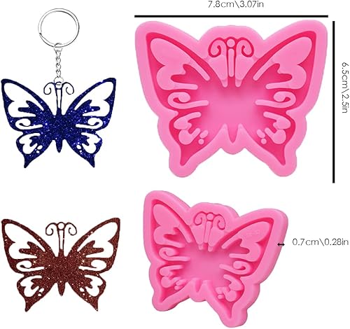 Miniatura 5 de 6 moldes de silicona de mariposa, molde antiadherente para hornear fondant, para decoración de cupcakes, pasteles, gomosas, chocolate, caramelos,