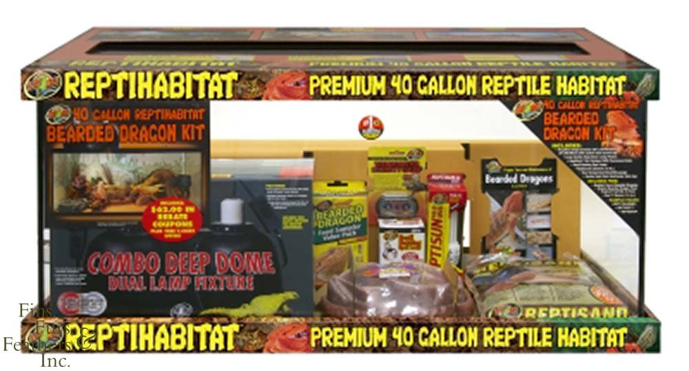 Zoomed Reptihabitat Kit Bartagambien Reptil Amphibien 91 x 46 x 46 cm