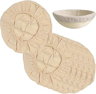 Lot de 6 doublures rondes en lin de 25,4 cm pour panier à pain, outils spéciaux pour la fabrication de la pâte