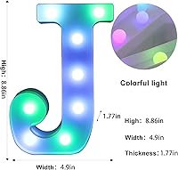 Vista 327 de Foaky LED Letter Lights Sign Marquee Light Up Letters Sign for Night Light Wedding/Birthday Party Battery Powered Christmas Lamp Home Bar