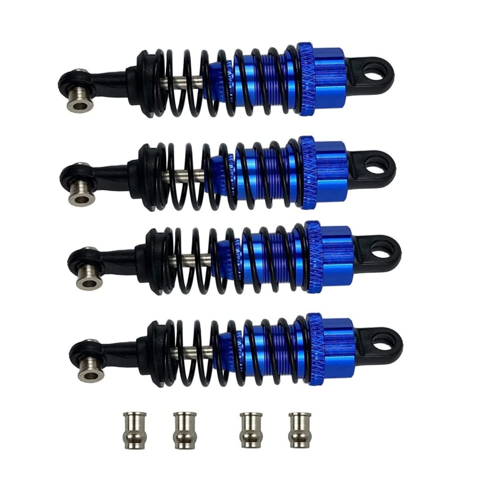 Aluminum 1/10 RC Oil Filled Shocks for Tamiya TT02 TT01 Shocks Damper M05 TA05 On Road Tamiya Rc Car Front Rear Shocks Hops Up Upgrade Parts(Blue)