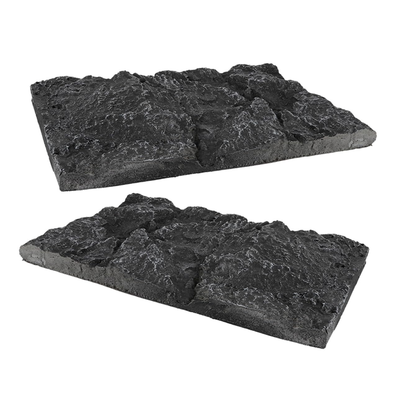 Milisten 2 Pièces Décor de Fond Pierre pour Aquarium et Terrarium Arrière Plan pour Reptiles et Poissons Accessoires de Décoration Aquatique