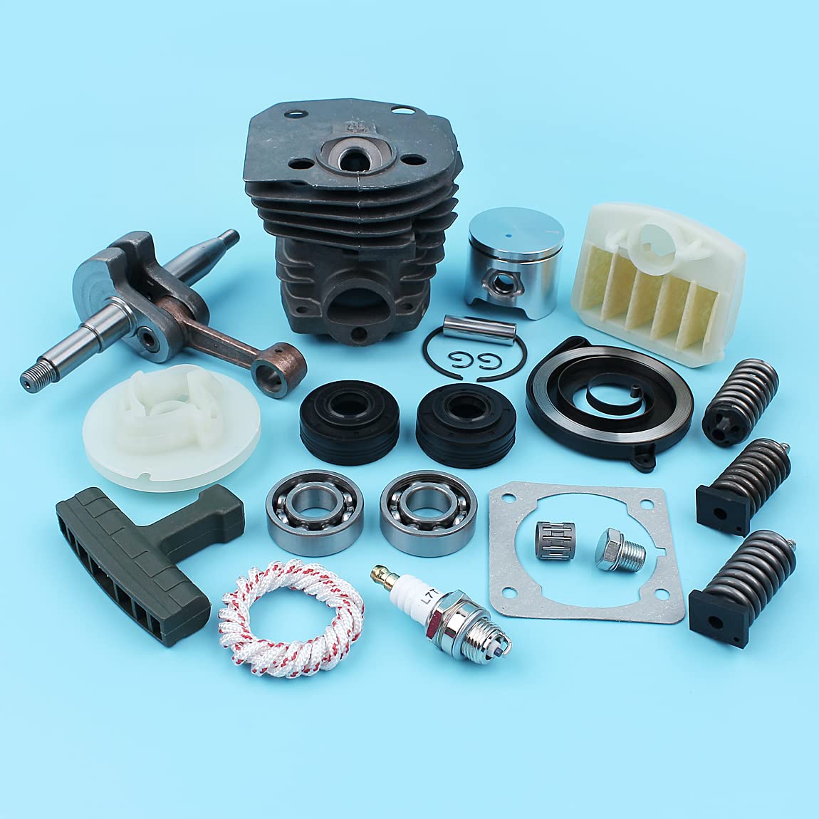 Kit de pistón de Cilindro de 44mm for Filtro de Aire Amortiguador de cigüeñal 340 345 350 Piezas de Repuesto de Motosierra Motosierra