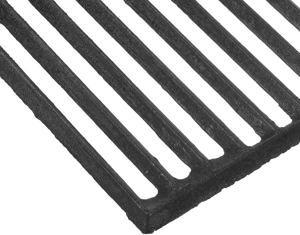 VANZACK Fireplace Grate for Outdoor Barbecue Heavy Duty Iron Firewood Grate Rectangular Design for Grilling Meat Vegetables