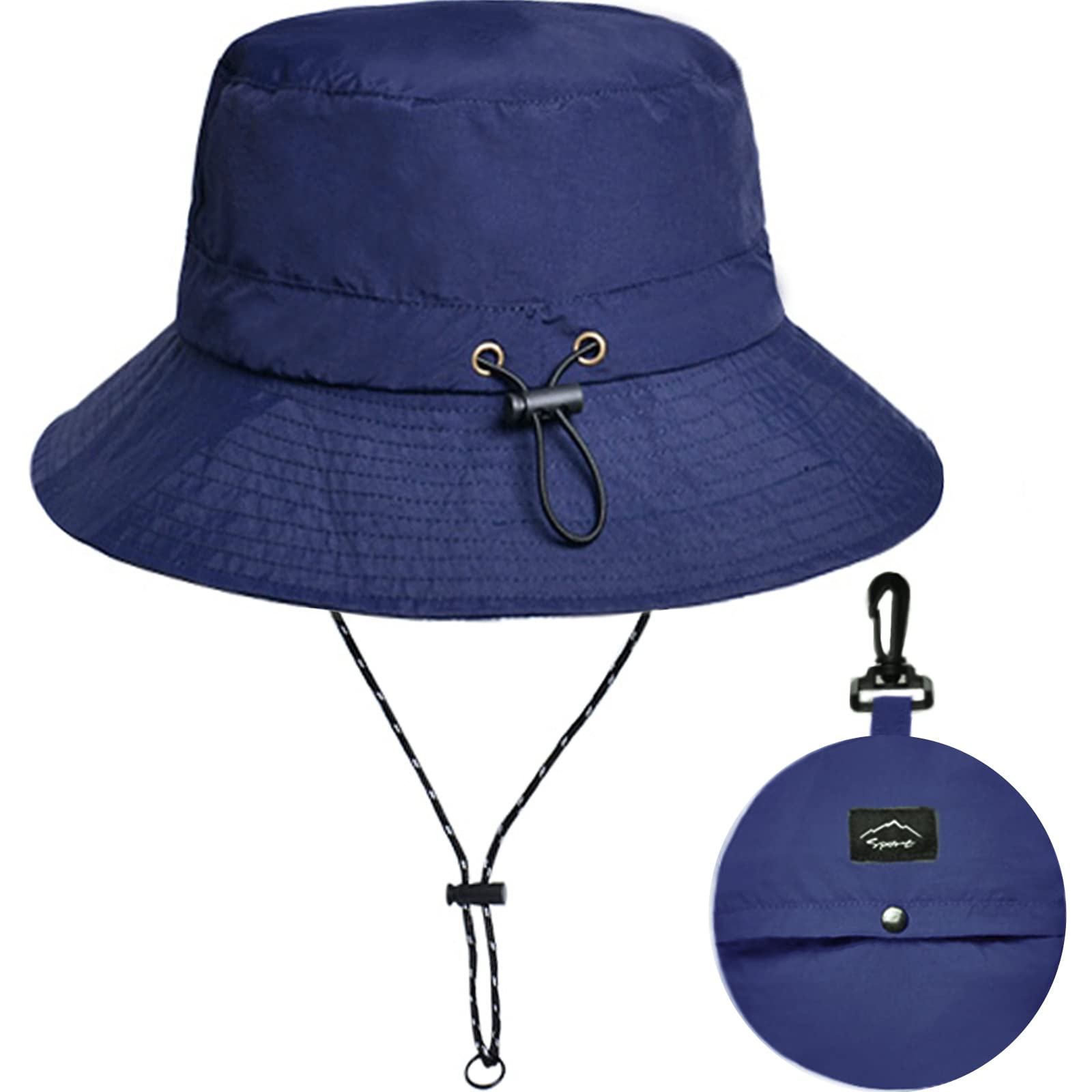 Waterproof Bucket Hat for Women Men UV Protection Beach Sun Hat