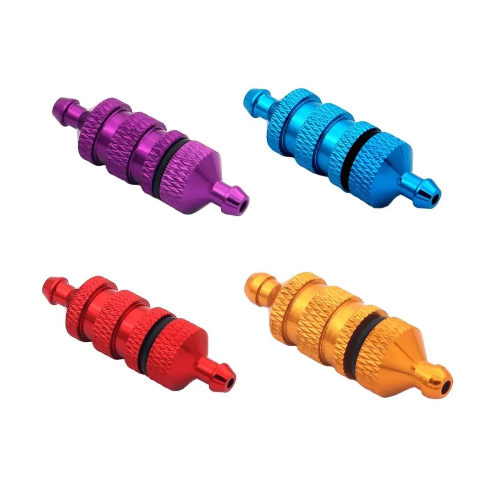 RC Coches Piezas para Traxxas para TRX4 para HSP para Racing 02156 para HSP 94122 94188 1/8 1/10 Repuestos para Coches RC Modelo Piezas Filtro De Aluminio para Coches RC(Red)