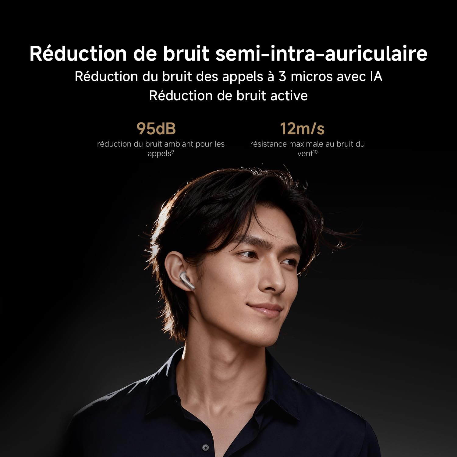 XIAOMI Buds 6, Écouteurs True Wireless, Réduction du bruit à 3 micros, Harman AudioEFX, Système de haut-parleurs à triple aimant, 35 h d’autonomie,Personnalisation via l’application, IP54, Gris titane
