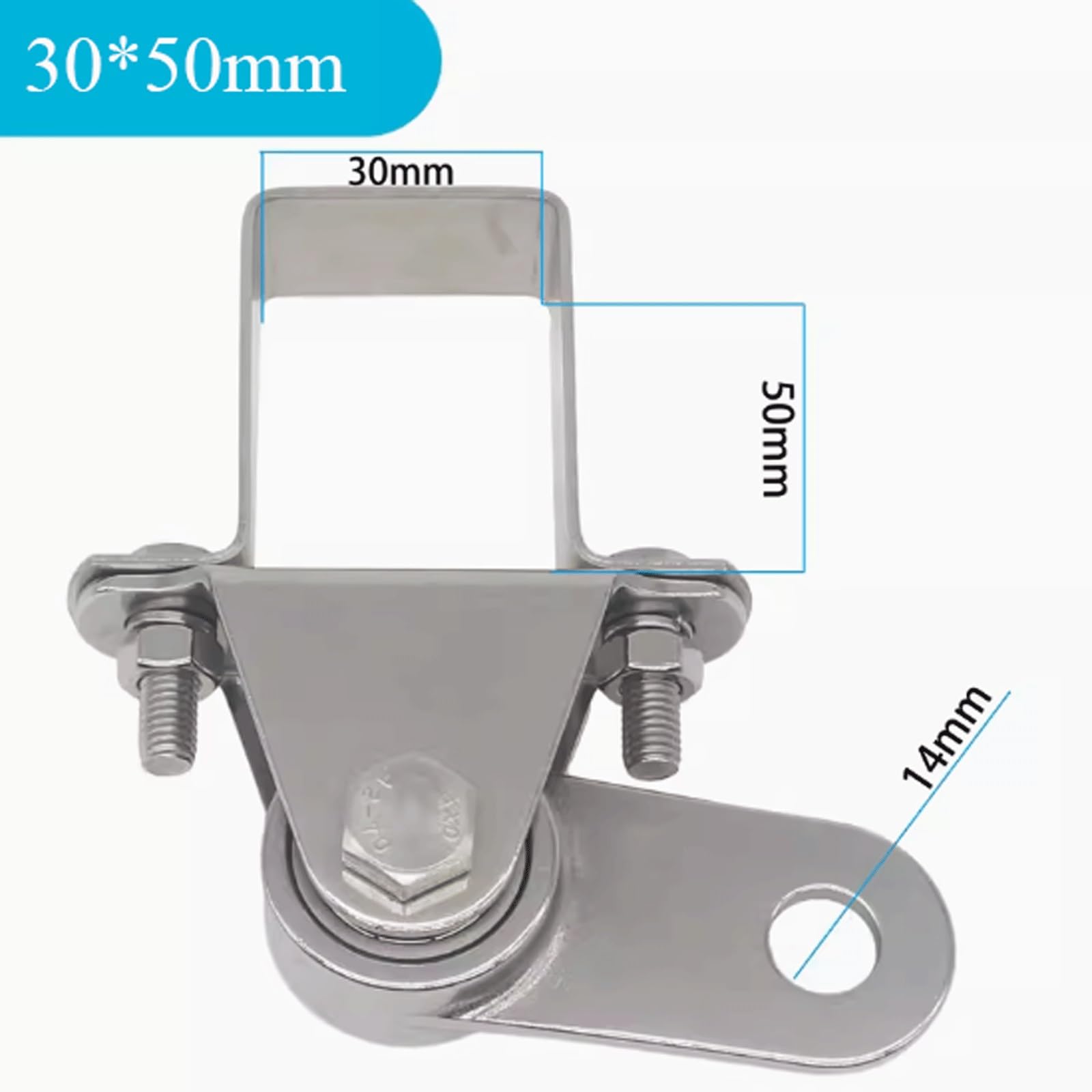 Gancho de Carga Acero Inoxidable for Colgar Columpios, herrajes Resistentes for en porches y Patios(30 * 50mm)
