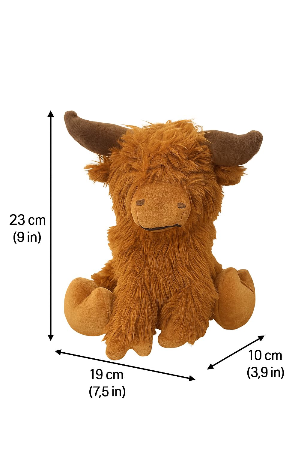 Fabric Doorstop, Highland Cattle Door Holder, Weighted Animal Design - Image 2