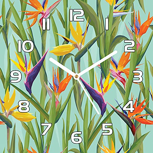 Horloge en verre 30x30 cm, la solution déco pour dynamiser vos murs