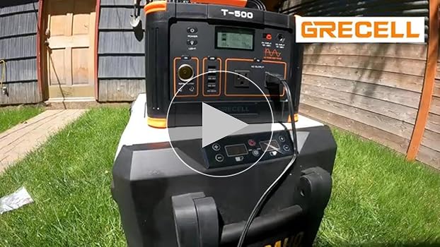 Amazon.com : 500W Portable Power Station, GRECELL Solar Generator