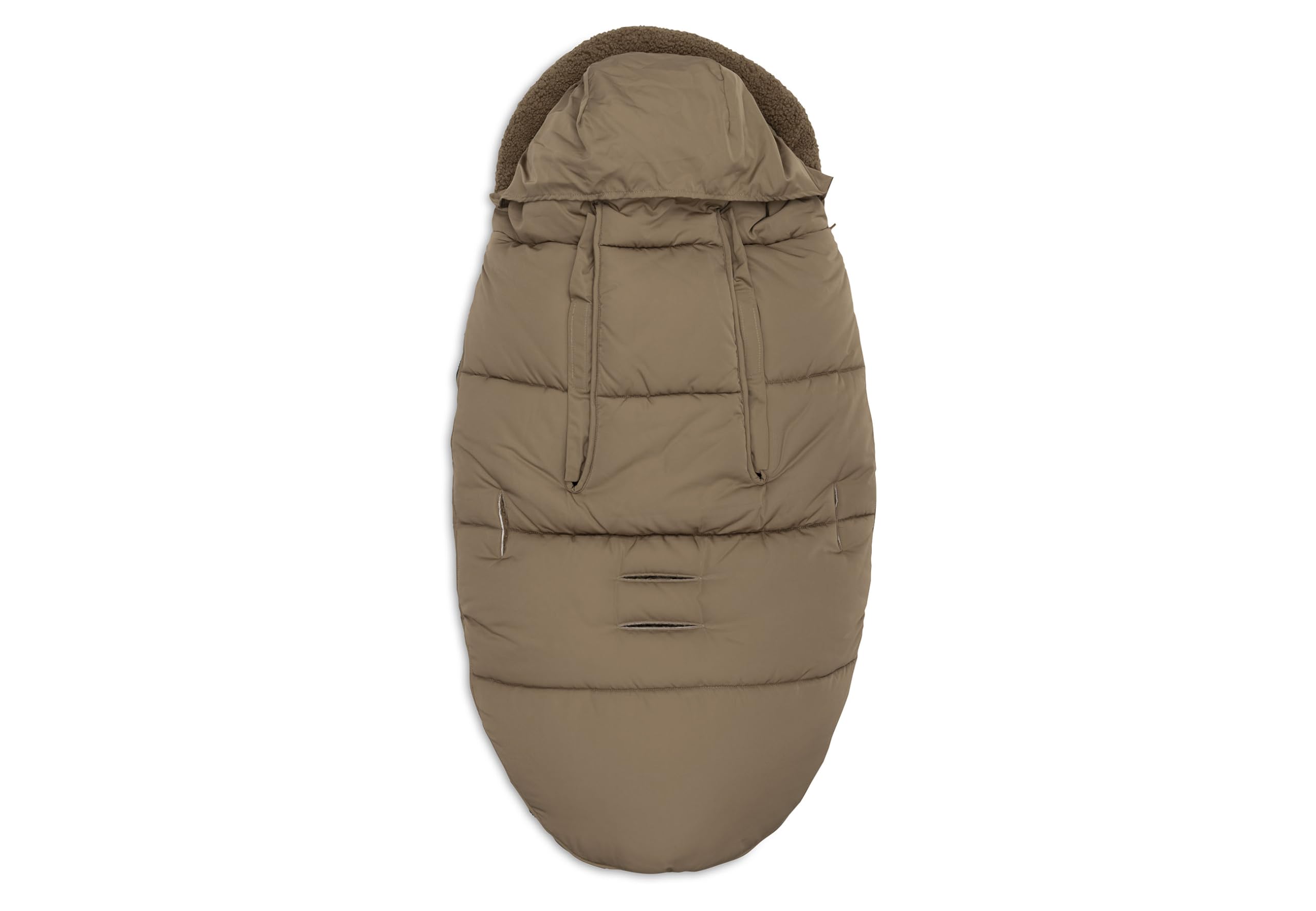 Jollein Fußsack - Für Buggy & Kinderwagen - Wasserabweisend mit Bionic Finish - Waschbar - Oeko-Tex Zertifiziert - Puffed Bronze - 92x52x10 cm
