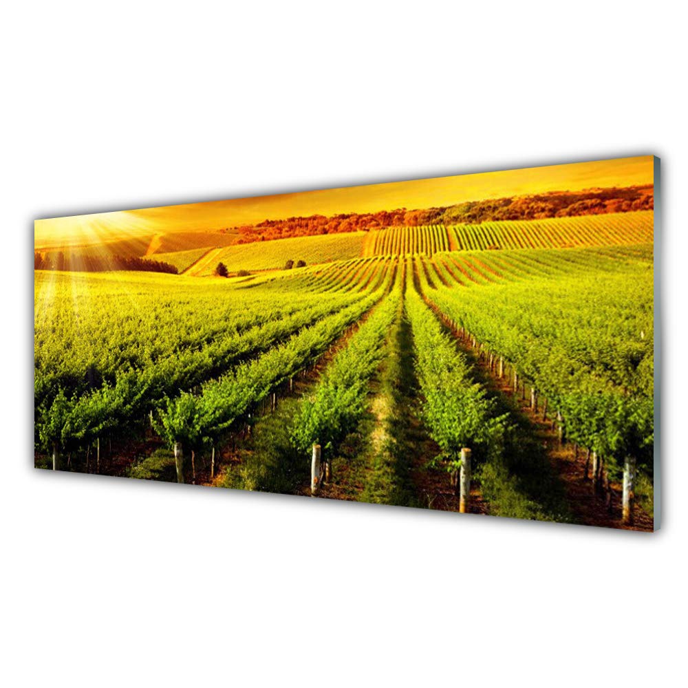 Tableau mural moderne Tulup deco design panoramique en plastique imprimé et verre
