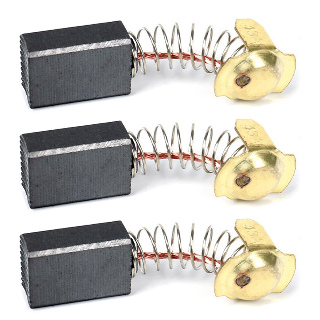 3 pares de escobillas de carbón recambios para herramientas eléctricas