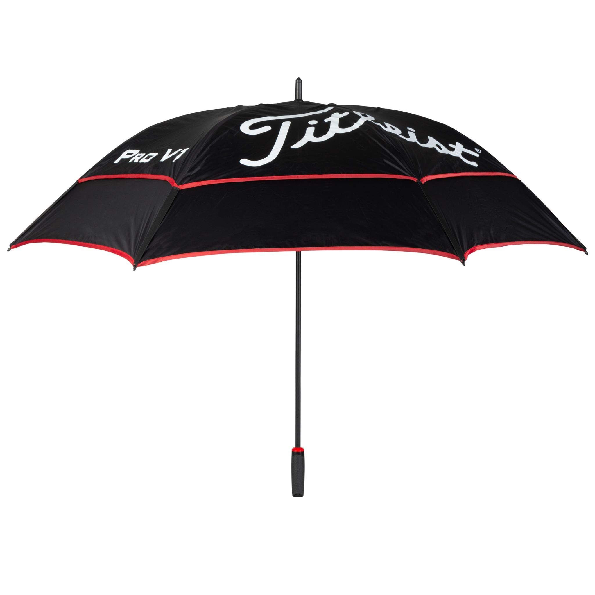 Grand Parapluie De Golf Aceiken Double Auvent Ventilé, Rouge Et Noir, Neuf