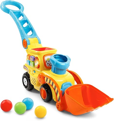 Miniatura 1 de VTech Bulldozer Push  Pop Pop-a-Balls amarillo