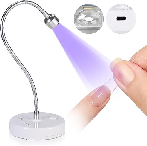 Miniatura 9 de SAVILAND Intellisense - Lámpara de uñas de gel de 30 W, mini lámpara inalámbrica para esmalte de uñas de gel, lámpara LED recargable de curación de