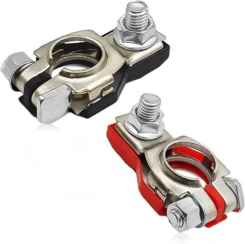 Conectores de terminal de batería para Nissan  Conectores de terminal positivo y negativo  Compatible con Nissan, Maxima, Rouge, Sentra, Murano -