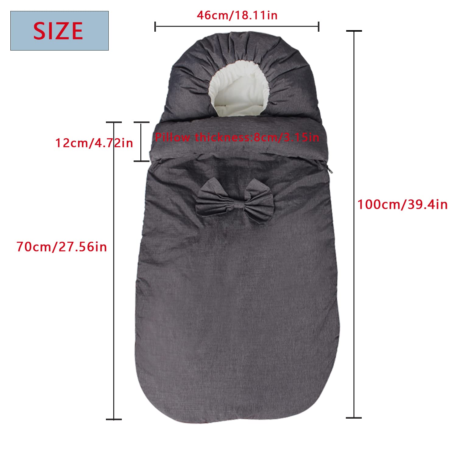 Sacco Nanna Passeggino Invernale - Impermeabile, Antivento, Staccabile - Foto 2