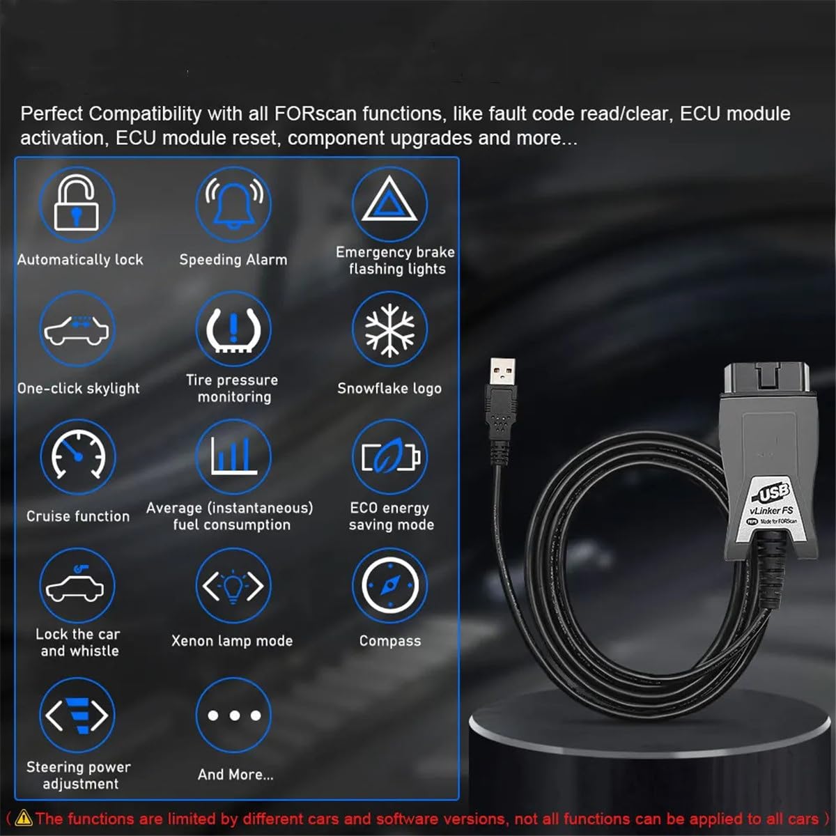 Escáner USB OBD2 compatible con Ford Mazda OBDII Scan MS-CAN/HS-CAN, herramientas de diagnóstico, escáneres automotrices