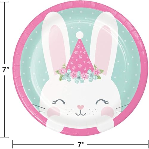 Miniatura 2 de Creative Converting Bunny Party - Platos de postre (24 unidades)