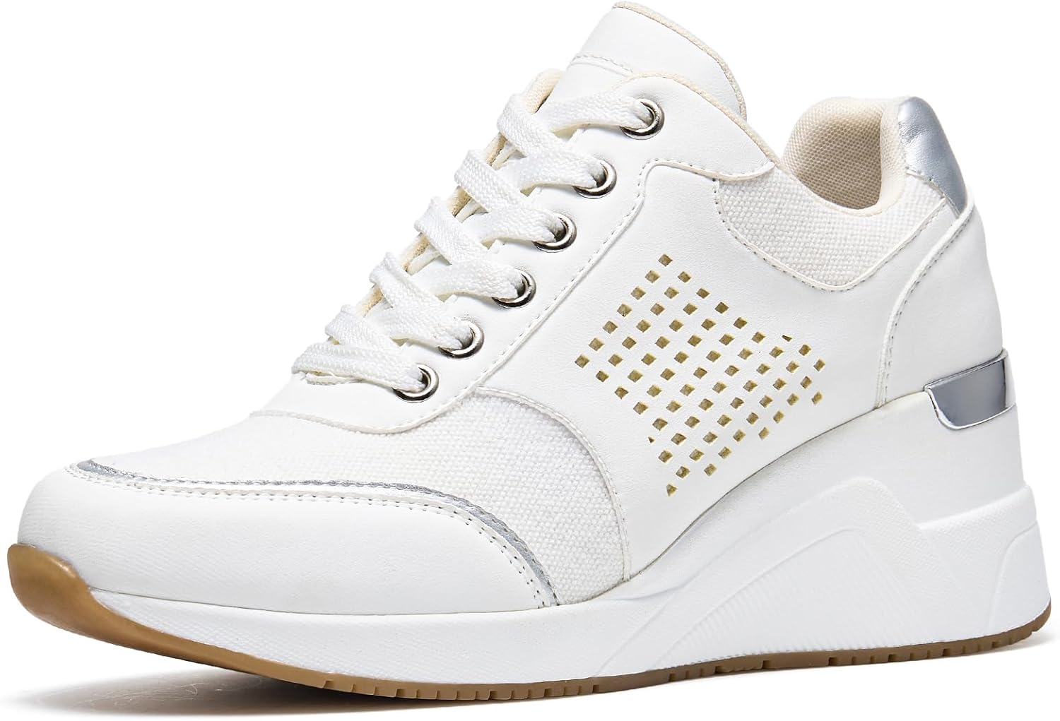 Cestfini Wedge Sneakers for Women - Wedge Tennis Shoes Non-Slip Women Fashion Sneakers