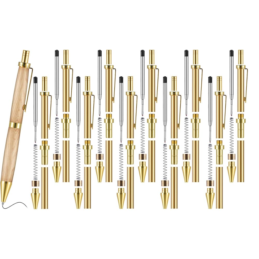 Kit de bolígrafo retráctil de 7 mm para torneado de madera con recambios incluidos 7