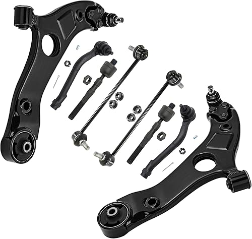 Detroit Axle - Kit de brazos de control inferiores delanteros para Kia Optima 2014-2015, 2 brazos de control inferiores con rótulas, 4 varillas de