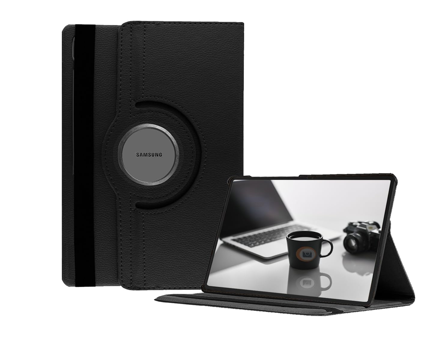 ORRINKART Rotating Cover for Samsung Galaxy S9 FE Tablet 10.9 inch [SM-X510, SM-X516B] 2023 Adjustable Stand PU Leather Case PC Hard Back - Black (B0D9QTMYG7) Amazon Price History, Amazon Price Tracker