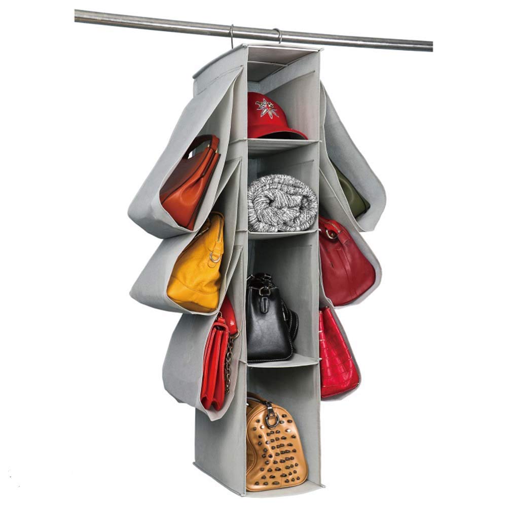 GRANNY SAYS Porta Oggetti da Appendere Con 5 Tasche, Pack de 2 Organizzatore da Porta, Portaoggetti Bagno, Organizer per Camera da Letto, Behind of Door Organizer, Grigio