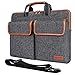 Produktbild MCHENG 14 Zoll Wasserdicht Laptoptasche Schultertasche Multifunktion Laptophülle mit Verstellbarer Schultergurt und unterdrückter Griff Aktentasche Handtasche für Acer/HP/Lenovo/Asus, Schwarz