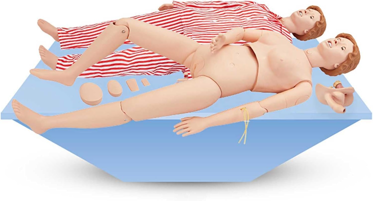 Mannequin soin féminin AMITD de taille réelle respirant avec modules traumatisme