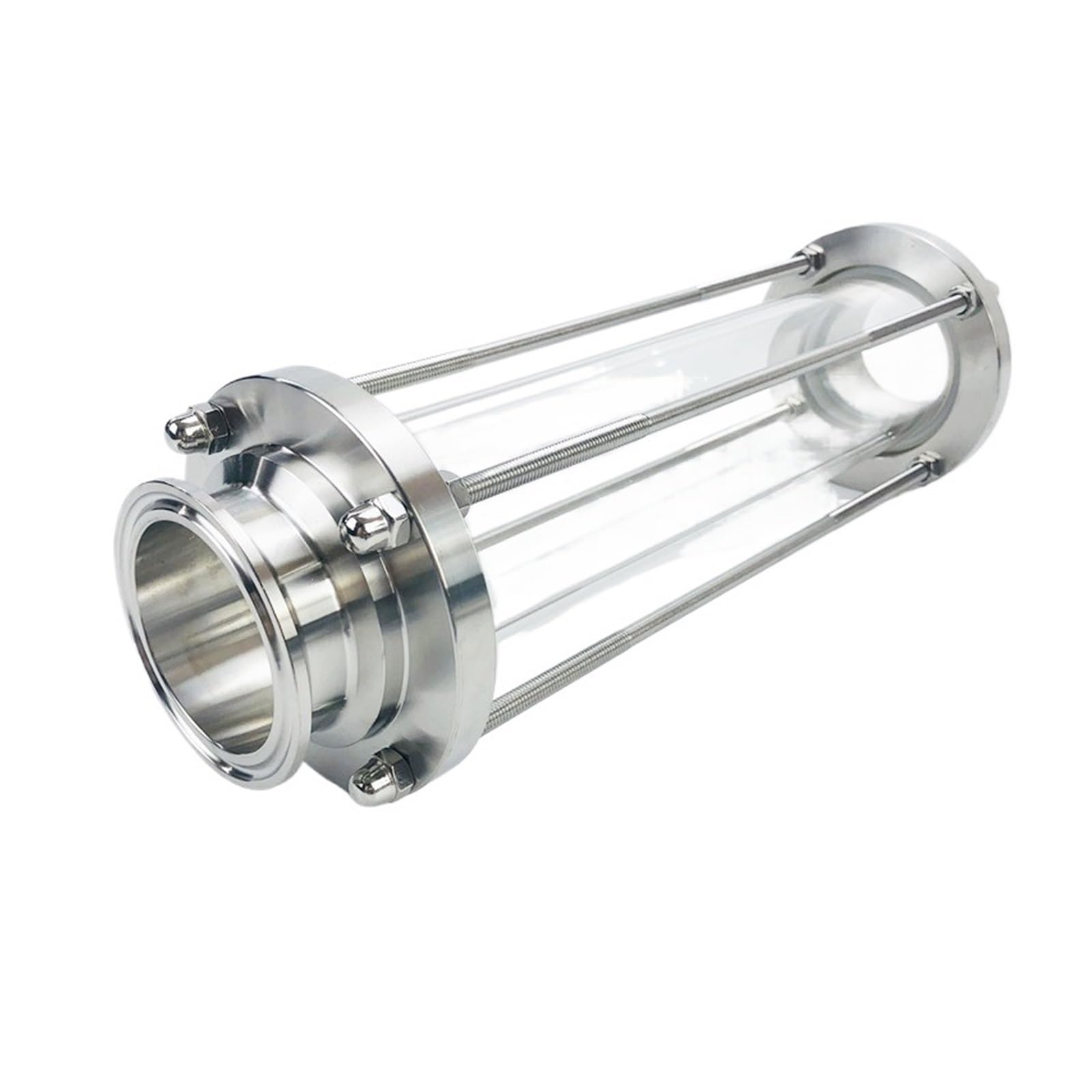 Durchfluss-Schauglas Dioptrie 1,5" (38 mm) Außendurchmesser 50,5 mm Höhe 560 mm Schauglas Edelstahl 304
