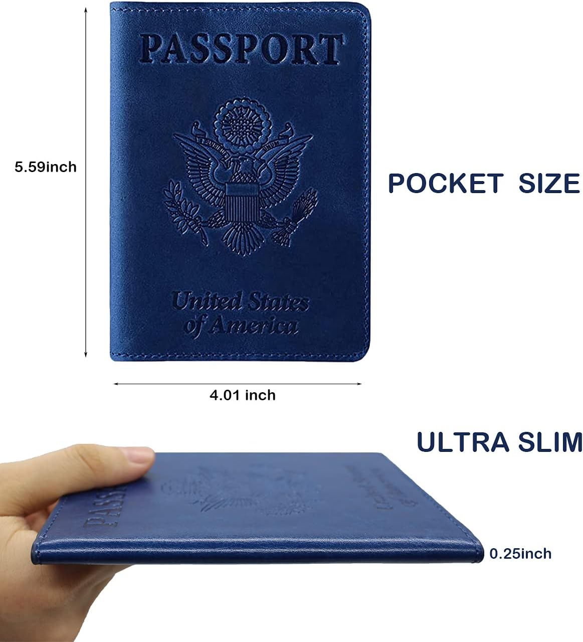  | Passport and Vaccine Card Holder Combo Perfect Travel Accessories, PU Leather Passport Holder with Vaccine Card Slot Passport Case Cover Protector | Passport Covers