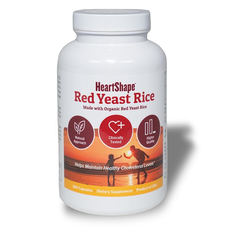 HeartShape Suplemento Fitoterápico de Arroz Vermelho Fermentado 240 cápsulas