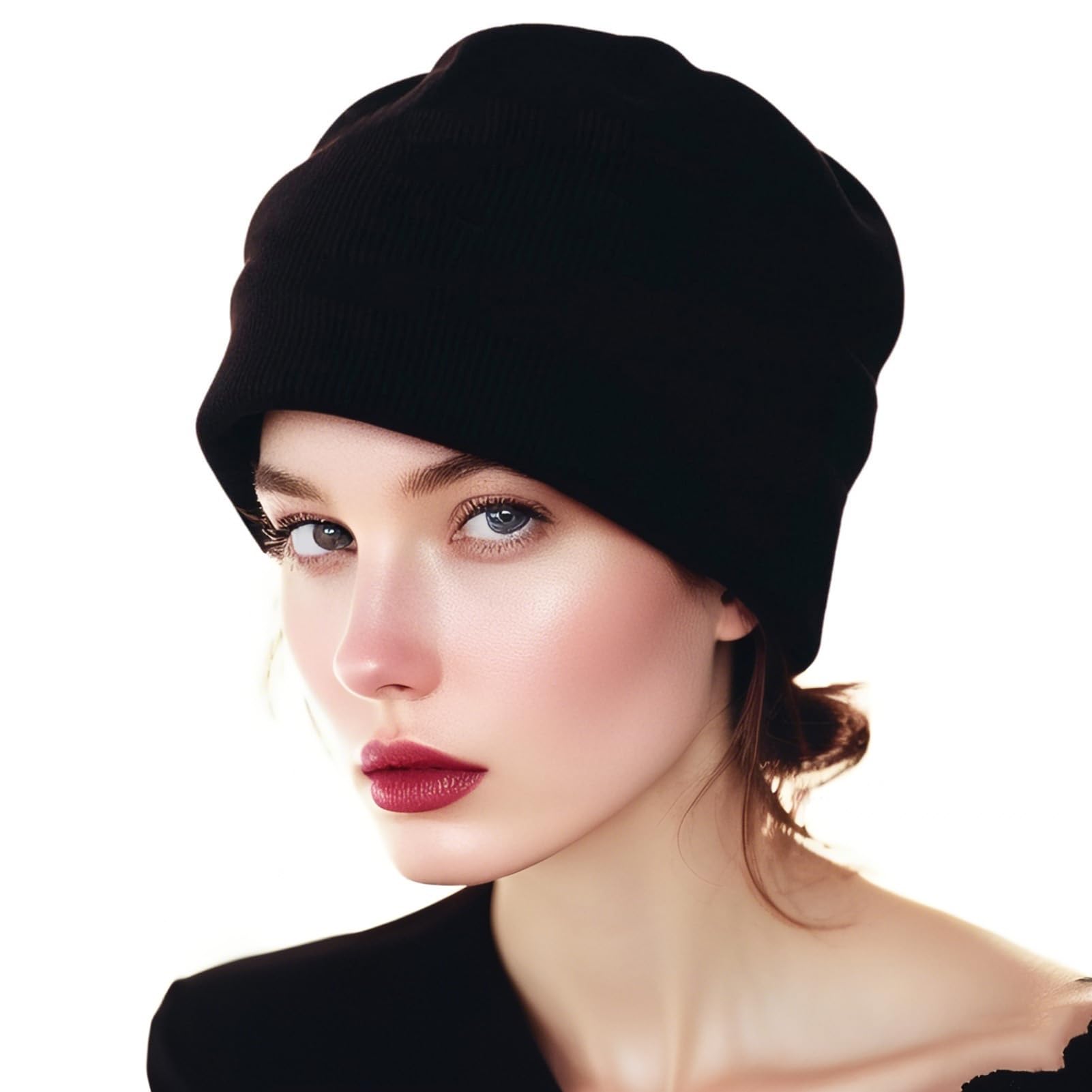 EMF Protection Beanies Cap,Unisex Faraday Hat,Microwave Blocking EMF Hat Black