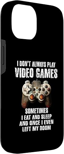 Miniatura 6 de Funda divertida para iPhone 11 I Dont Always Play de videojuegos para niños adolescentes y niños