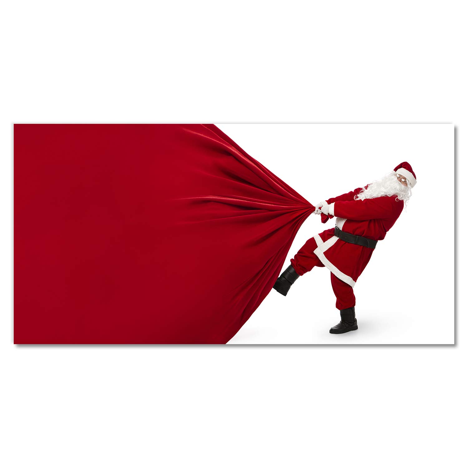 Image de Noël sur verre trempé Tulup 100x50 cm, le cadeau de Saint-Père idéal
