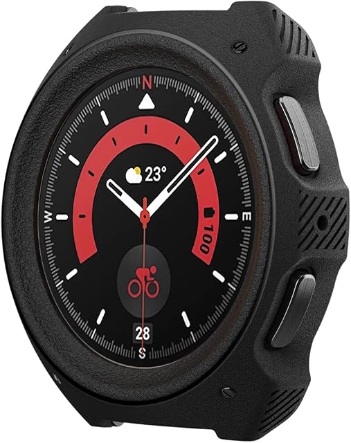 Caseology Vault Case Compatible with Galaxy Watch 5 Pro 45mm - Matte Black