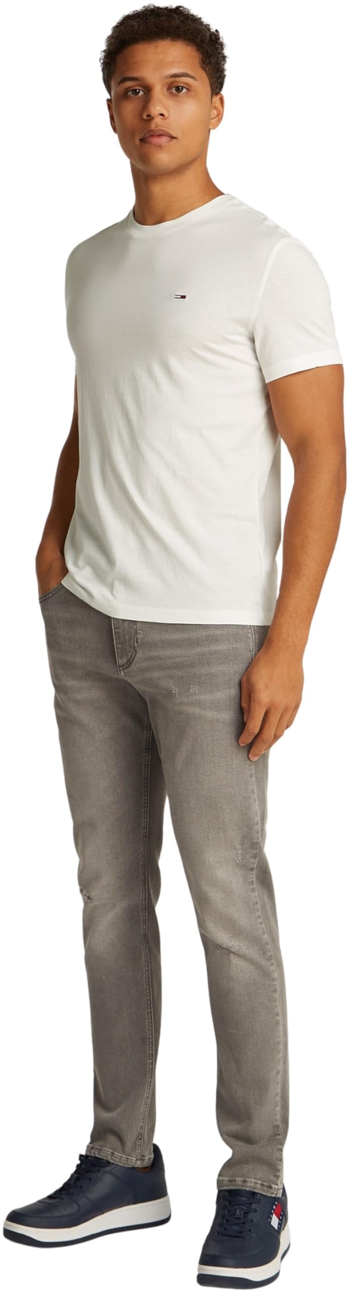 Tommy Jeans Herren TJM Xslim 3 Pack Tee Dm0dm21579 S/S T-Shirt – Bild 2