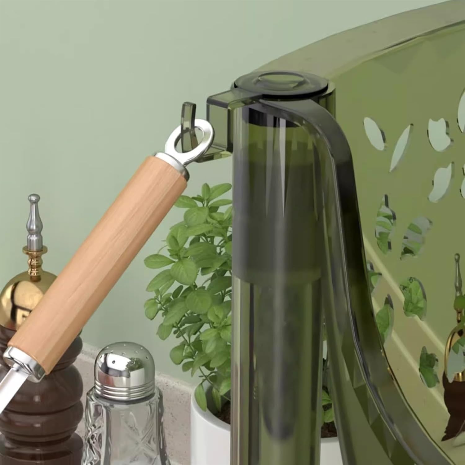 Metal Rolling Utility Cart, Rolling Storage Cart, Storage Cart Organizer Trolley Cart with Wheels, for Kitchen Office Bathroom(Dark Green,40x25.5x65cm)