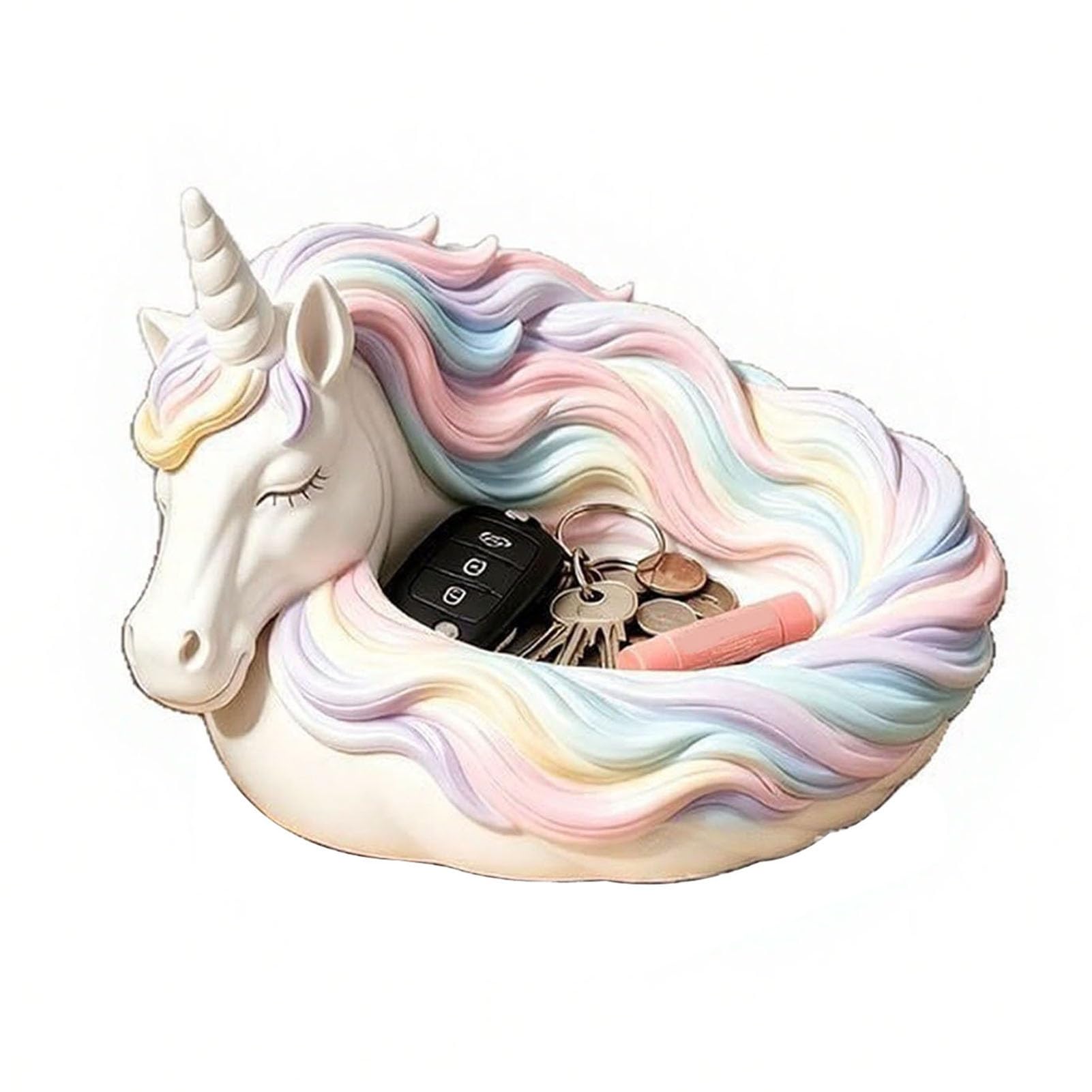 Glifora 5.5" Catchall Bowl - Fox, Elephant, Cat and Horse Decorative Bowl, Home Decor, Entryway Organiser for Keys, Jewelry and Coins