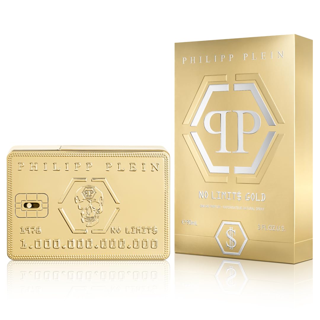 Philipp Plein No Limits Gold Eau de Parfum 90 ml Woody Ambery Uomo