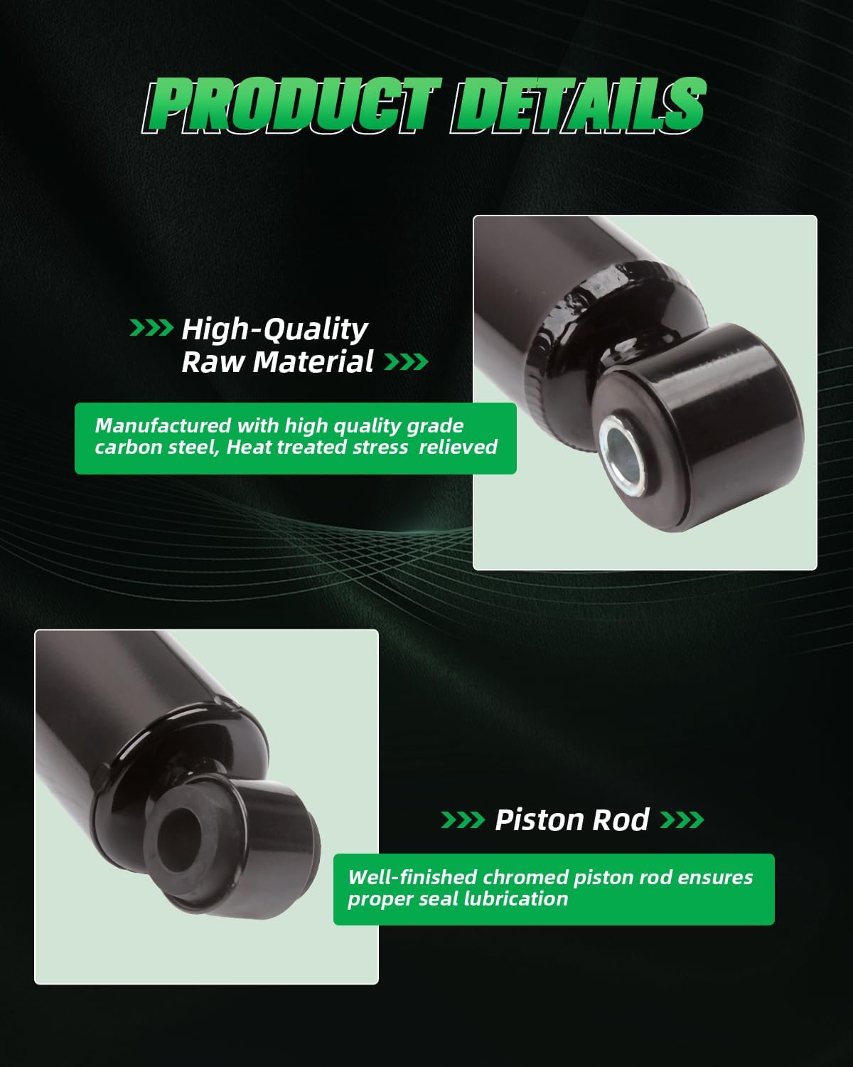 SCITOO Rear Shocks Set of 2, Shocks Absorbers and Struts Fits 85-96 for Ford for F-150,87 88 89 90 91 92 93 94 95 96 for Ford for F-250,99 00 01 02 03 04 08 09 10 11 12 for Ford for F-350 Super Duty