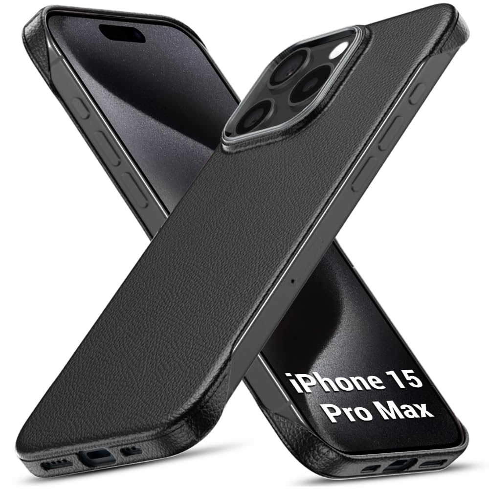 TheGiftKart Hybrid Ultimate Slim Back Case Cover for iPhone 17 Pro | Lightweight Profile | Hard Back Case Cover for iPhone 17 Pro (PC & TPU, Metal Camera Ring, Leather Texture Finish, Grey) — Amazon image 8