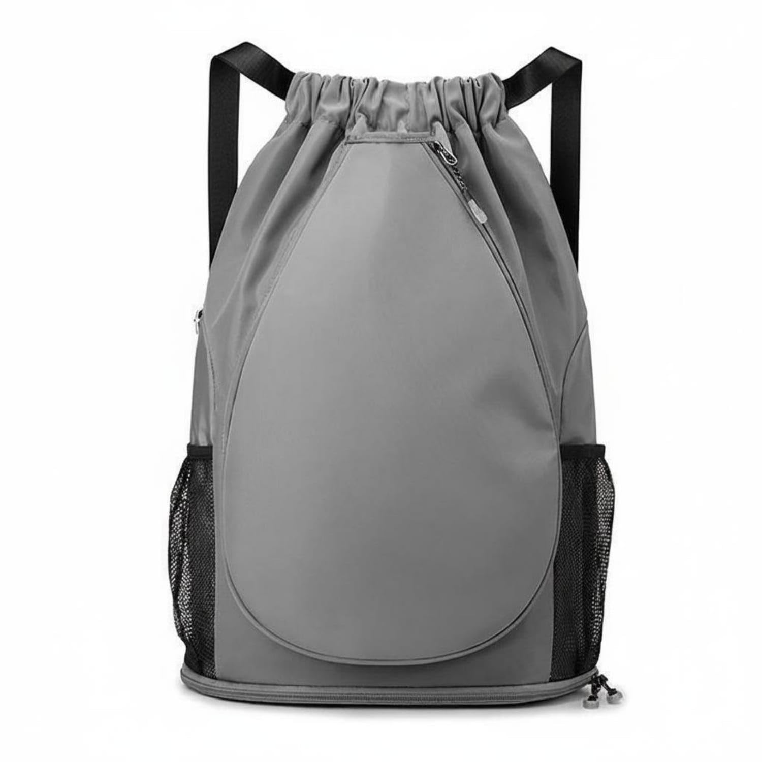 Large Capacity Badminton Drawstring Gray Polyester | Storage Practical Comfort Polyester Large Gray-picture-11