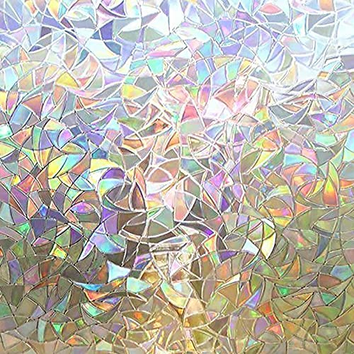 rabbitgoo Rainbow 3D Pebble Decorative Window Film #TOP27
