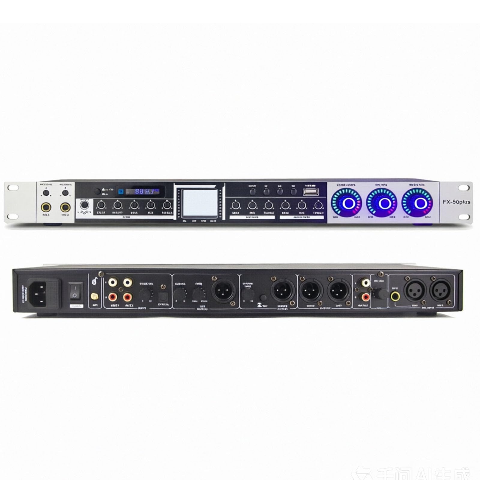 VILA SMO Ktv Pre-stage Effector, Feedback Eliminator Feedback Suppressor Audio Processor, Anti-howling Audio Tuning Noise Reduction, For Performance, Stage, Conference And Karaoke