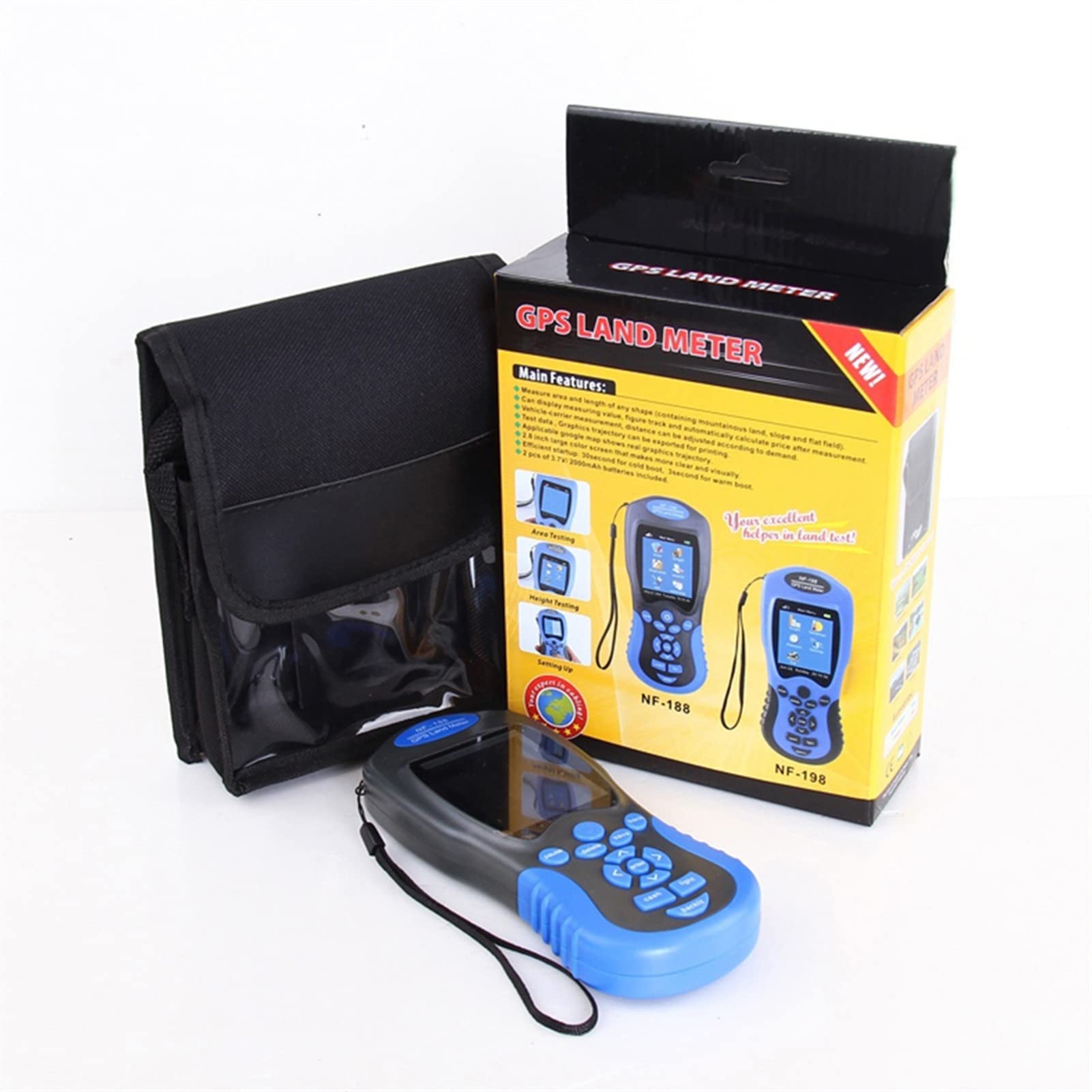 Tester kabli sieciowych NF-188 GPS Urządzenie pomiaru miernika terenu Usb. Miernik kalkulacji ścieżki nawigacji do narzędzia do mapowania gruntów gospodarskich dla telefonu, Ethernetu i wideo